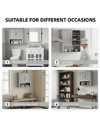 Midola Bathroom Wall Storage Cabinet, Multi