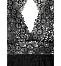 Lascana Women's Lace V-Neck Short Pajama Set