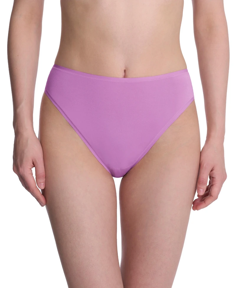 Natori Women's Bliss Bare Cotton High Cut Brief 3 Pack