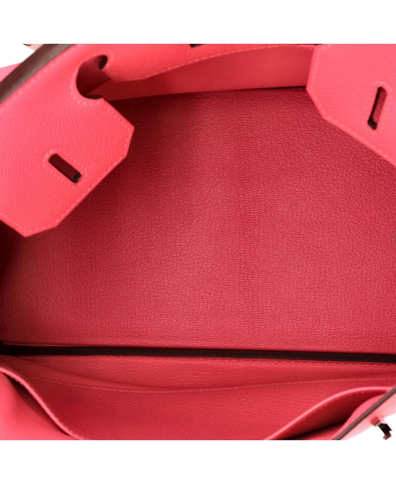 Pre-Owned HERMES Birkin 30 Handbag Pink Epsom with Palladium Hardware