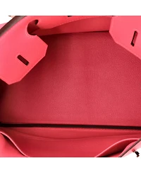 Pre-Owned HERMES Birkin 30 Handbag Pink Epsom with Palladium Hardware