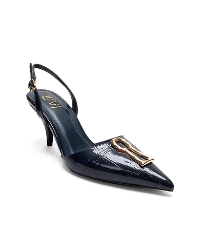 Prologue Shoes Women's Yvella Buckle Pointed Toe Stiletto Pump