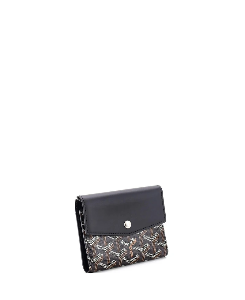 Pre-Owned Goyard Compact Saint Gabriel Wallet Coated Canvas and Leather