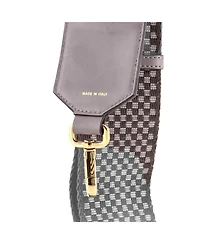 Pre-Owned Fendi Logo Strap You Shoulder Strap Check Canvas and Leather