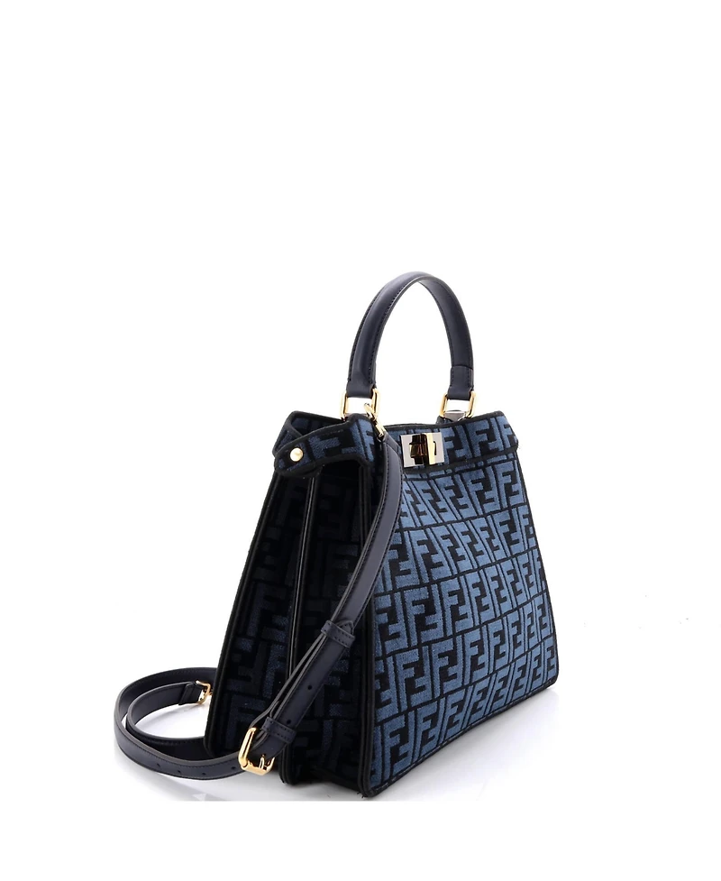 Pre-Owned Fendi Medium Peekaboo ISeeU Bag Zucca Tapestry