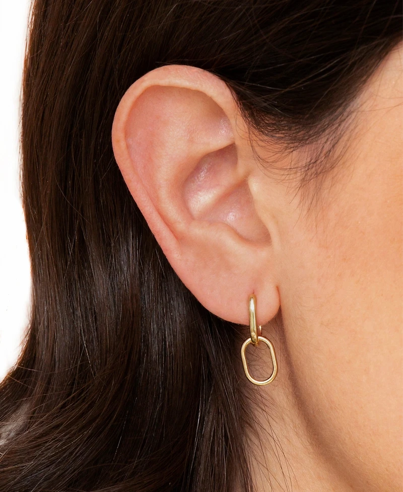 Anzie Classique Jojo Paper Clip Double Hoops