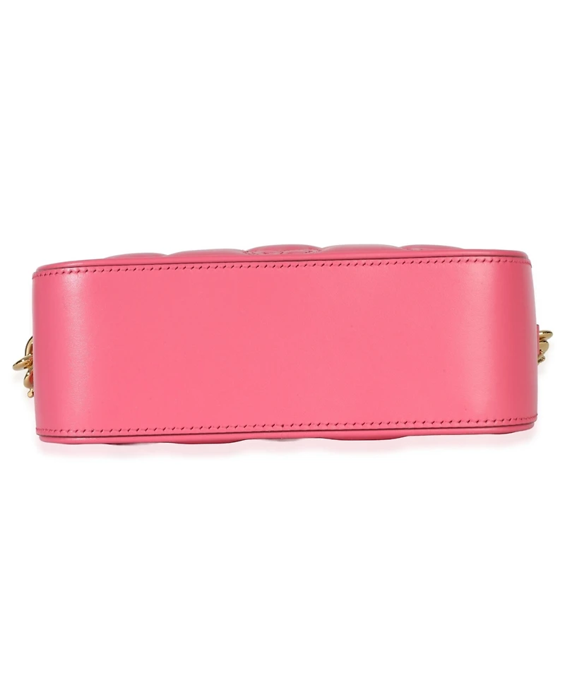 Pre-Owned Gucci Pink Gg Stitched Calfskin Matelasse Small Crossbody Bag