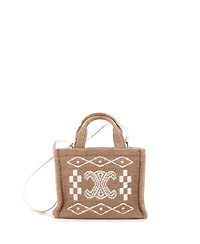 Pre-Owned Celine Small Cabas Thais Tote Printed Canvas