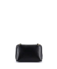 Pre-Owned Celine Cuir Triomphe Zip Around Chain Clutch Leather