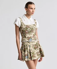 Avec Les Filles Women's Square Neck Top