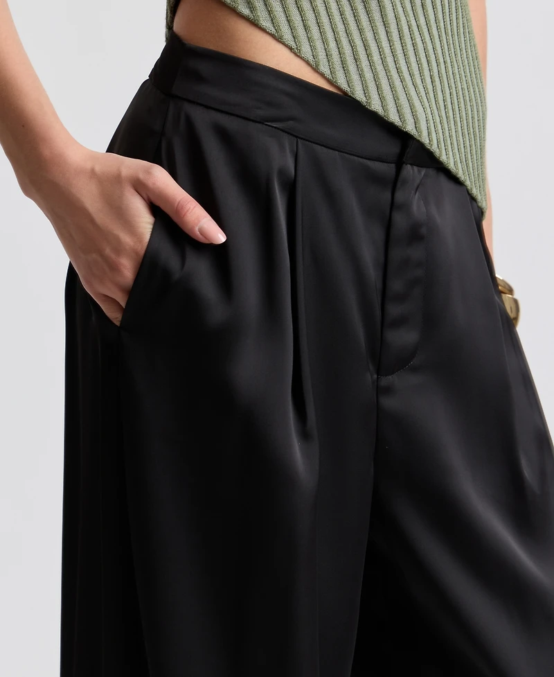 Avec Les Filles Women's Pleated Balloon Pants