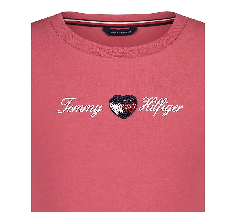 Tommy Hilfiger Girls' 7-16 Short-Sleeve Dress