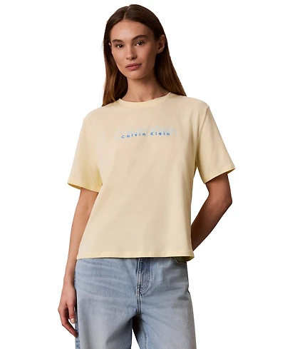 Calvin Klein Performance Women's Double Logo High Hip T-Shirt