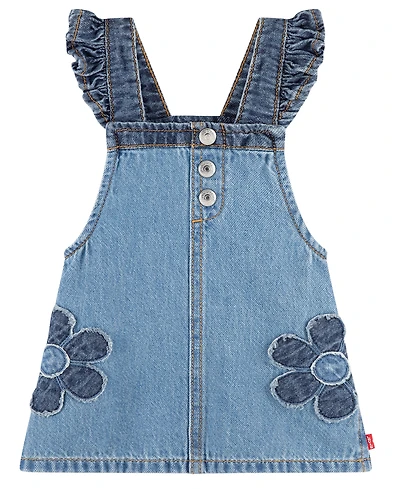 Levi's Girls' Toddler 2T-5T Flower Sleeveless Coverall