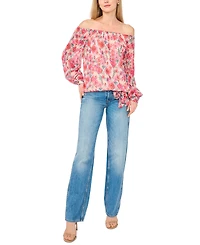 Sam & Jess Women's Off-The-Shoulder Tie-Front Top