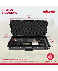 Skb Cases 3I-4719-pl iSeries Single/Double Bow Case with Hard Plastic Exterior