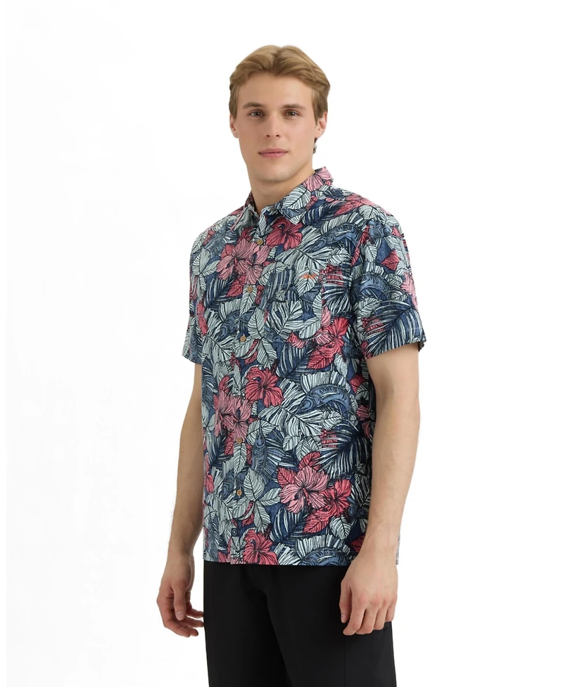 Salt Life Men's Sailfish Blossom Woven Shirt