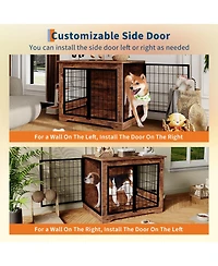 Gaomon Heavy Duty Wooden Dog Crate Furniture