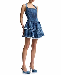Avec Les Filles Women's Tie-Dye Denim Dress
