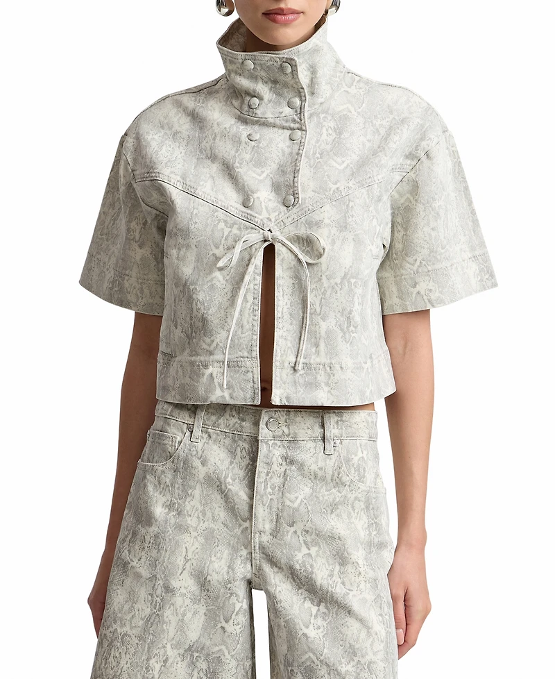 Avec Les Filles Women's Mock Neck Jacket