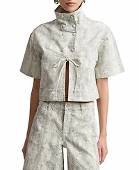 Avec Les Filles Women's Mock Neck Jacket