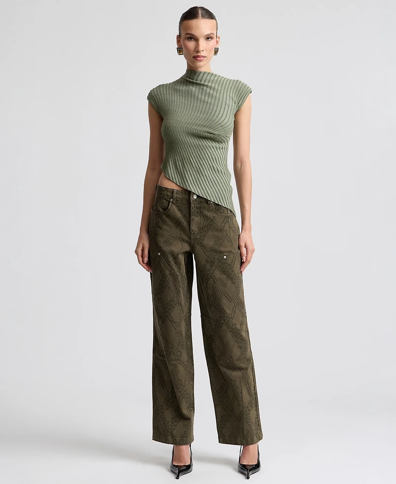Avec Les Filles Women's Camo Jeans