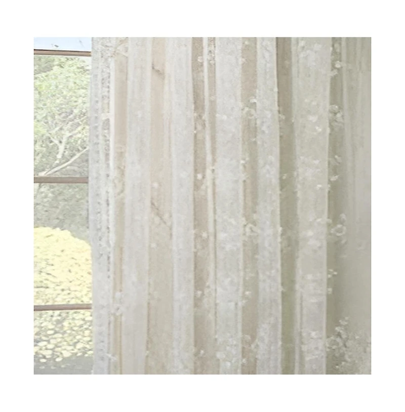 Habitat Mona Lisa Jacquard Lace Tailored Sheer Panel - Shell