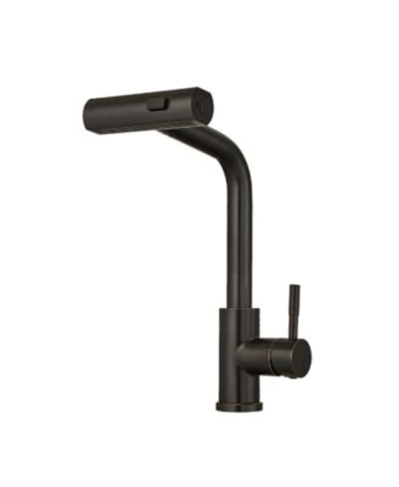 Phying 3 Spray Modes Pull Down Faucet 360 Degree Rotatable High Arc Stainless Steel Sink Faucet Oil Rubbed Bronze Modern Kitchen Bathroom Fixture