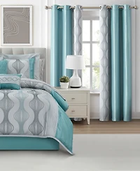 Stratford Park Kath Geometric 15-Pc. Comforter Set
