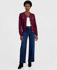 I.n.c. International Concepts Women's Petite Structured Button-Front Cardigan, Macy's Exclusive
