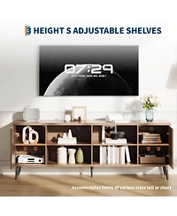 gaomon Mid-Century Modern Tv Stand for Tvs Up to 75"