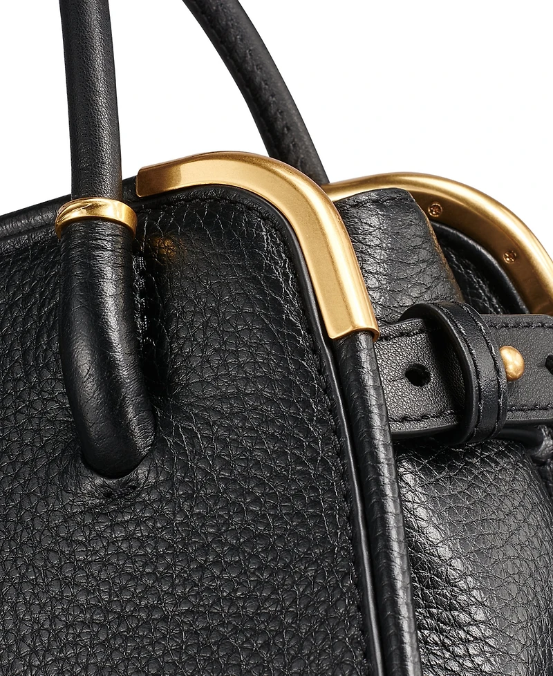 Donna Karan New York Leather Small Crossbody Satchel Handbag