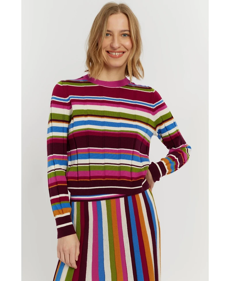 Chinti & Parker Women's and Merino Stripe Sweater