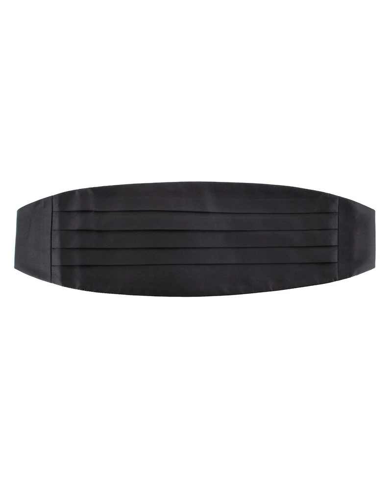 Trafalgar Men's Sutton Solid Color Silk Cummerbund