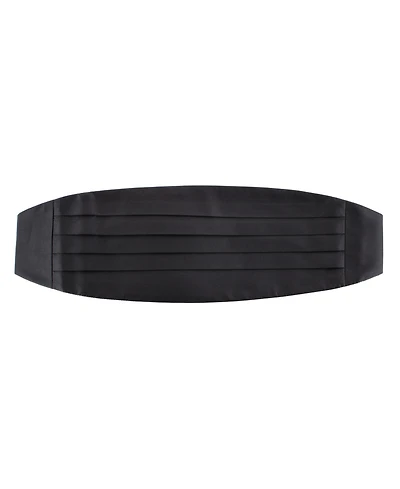 Trafalgar Men's Sutton Solid Color Silk Cummerbund