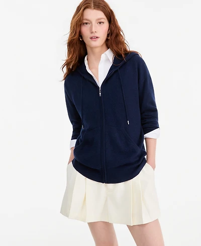 Charter Club Women's 100% Cashmere Zip Hoodie, Macy's Exclusive
