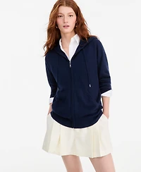 Charter Club Women's 100% Cashmere Zip Hoodie, Macy's Exclusive