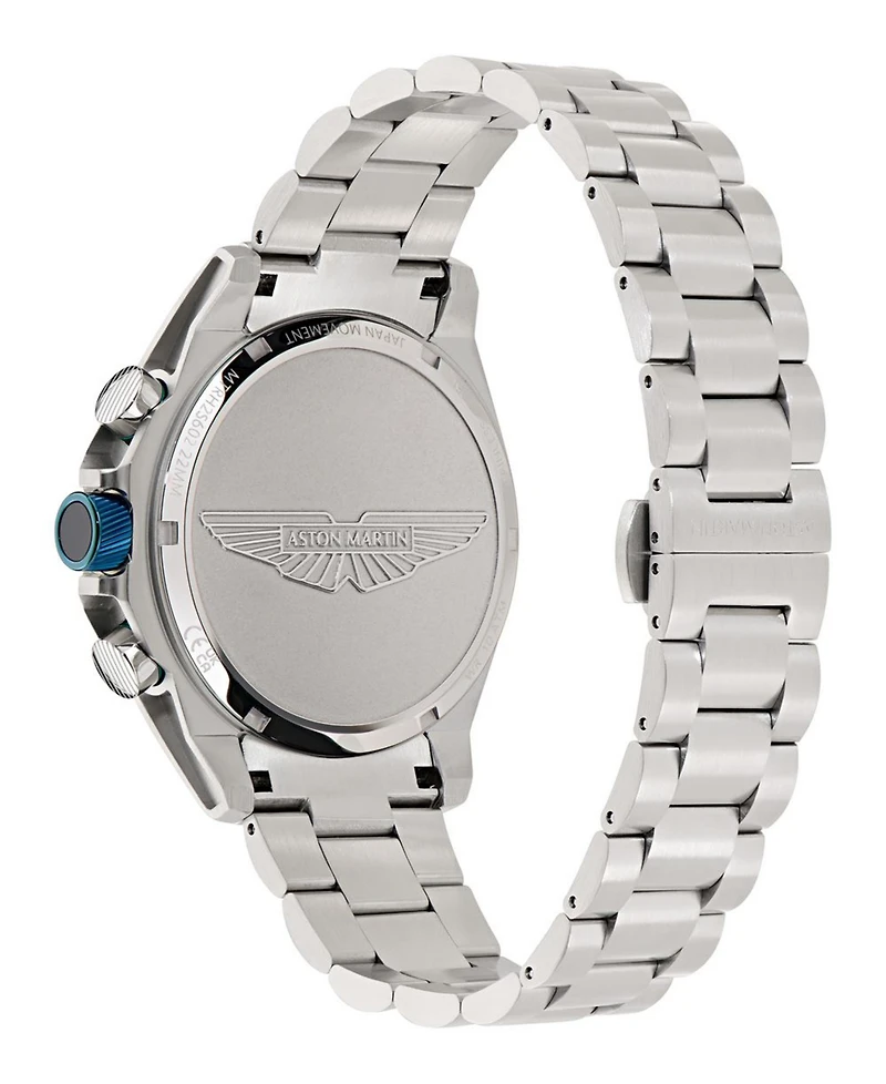 Aston Martin F1 Men's Quartz Green Guilloche Stainless Steel Bracelet Watch 44mm