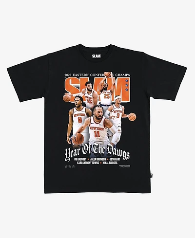 Slam Men's and Women's Starting Five Black New York Knicks 2026 Nba Eastern Conference Champions Cover T-Shirt