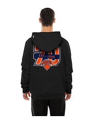New Era Men's Black York Knicks Front Back Logo Hoodie