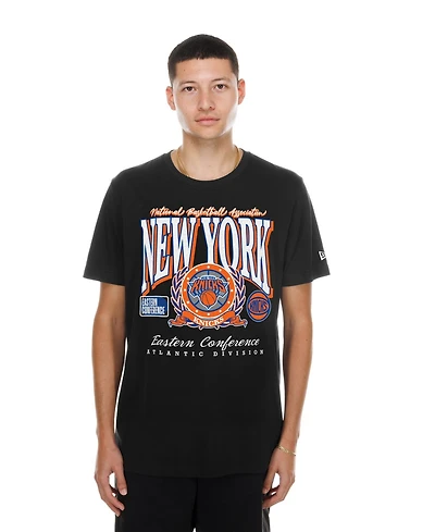New Era Men's Black York Knicks Classic Crest T-Shirt