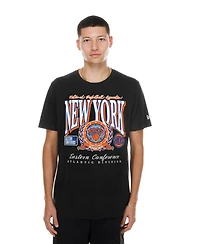 New Era Men's Black York Knicks Classic Crest T-Shirt