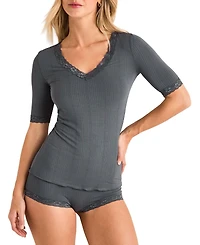 Adore Me Women's Roxie T-shirt and Hot Short Pj Set