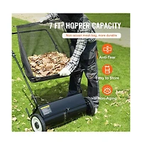 Sugift 26 in Push Lawn Sweeper with 2.6 cu ft Leaf and Grass Collector