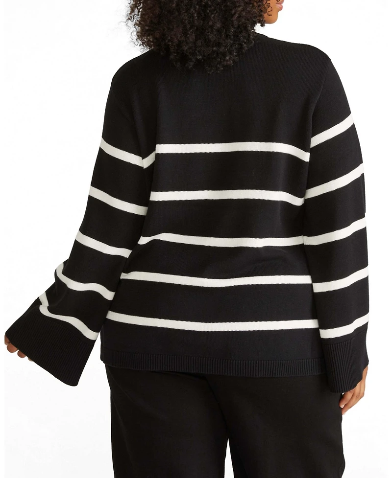 Universal Standard Women's Plus Wide Sleeve Cotton Sweater