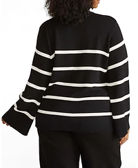 Universal Standard Women's Plus Wide Sleeve Cotton Sweater