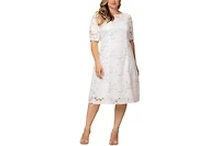 Kiyonna Plus Emma Lace Shift Dress