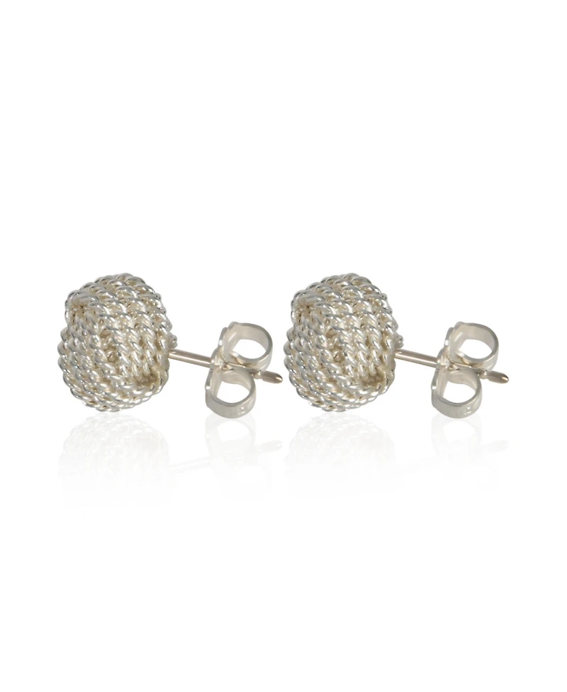 Pre-Owned Tiffany & Co Sterling Silver Knot Earrings