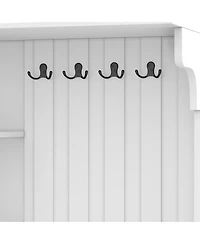 Streamdale Furniture Multifunctional 2-in-1 Hall Tree with Storage and 4 Hooks