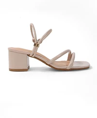 Berness Women's Elayna Tubular Strap Block Heel Sandals